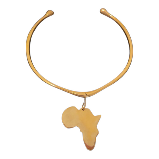 Africa brass choker neck pieces.