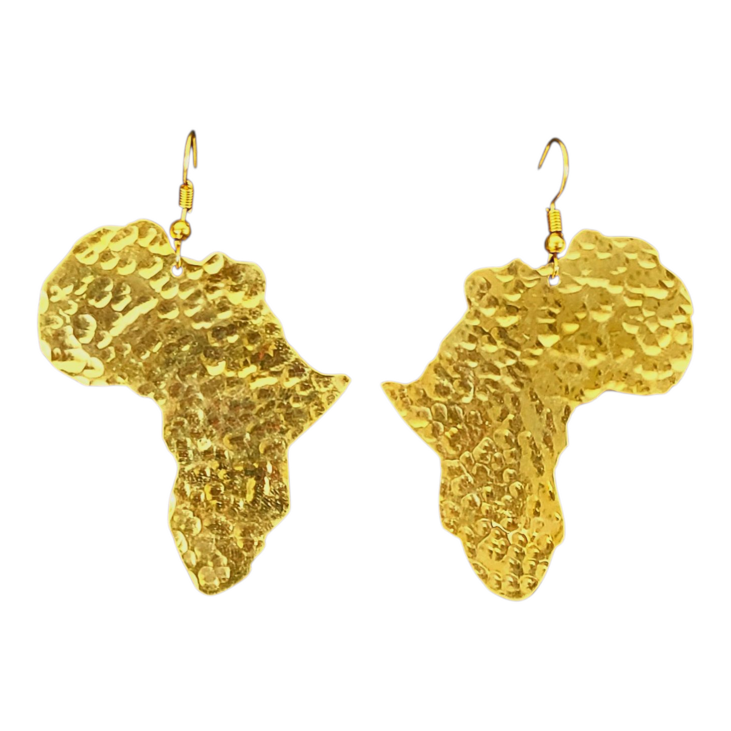 Drop Brass earrings Africa collection.