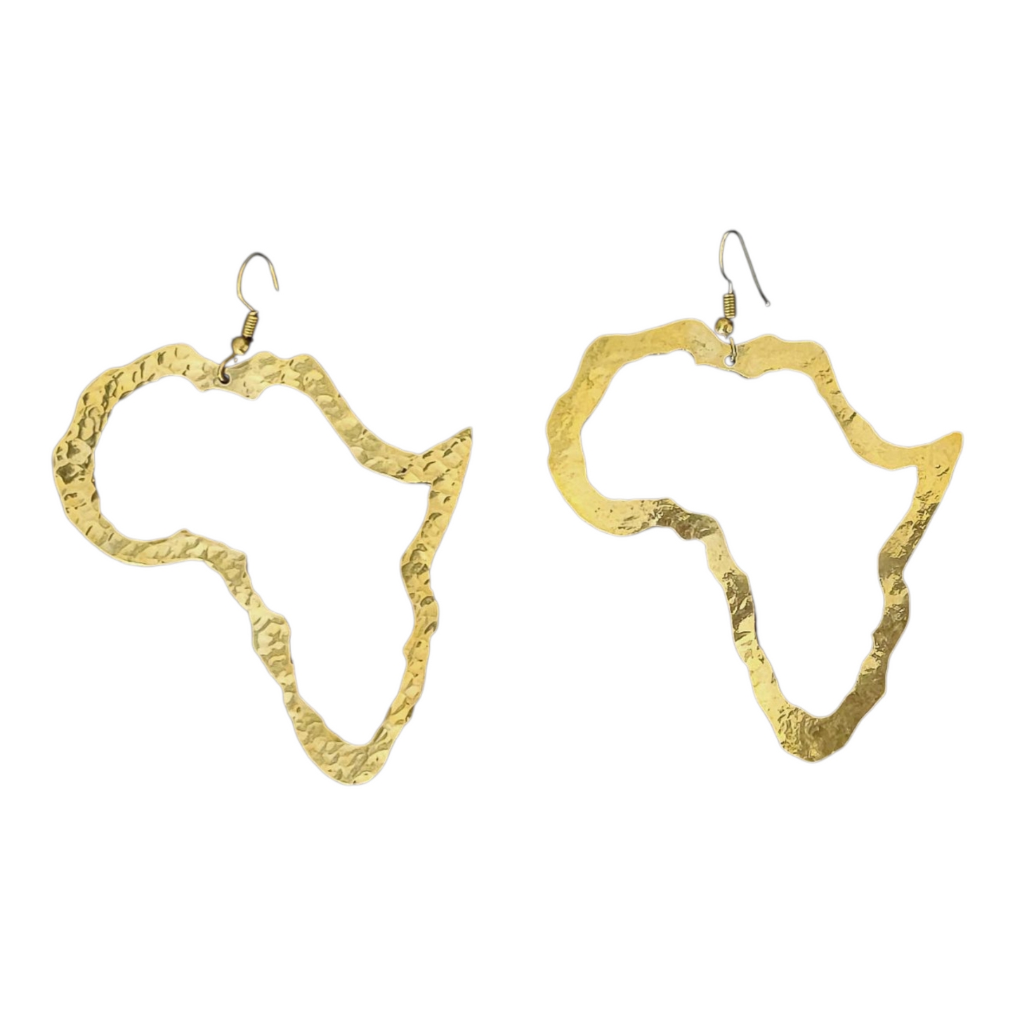 Drop Brass earrings Africa collection.
