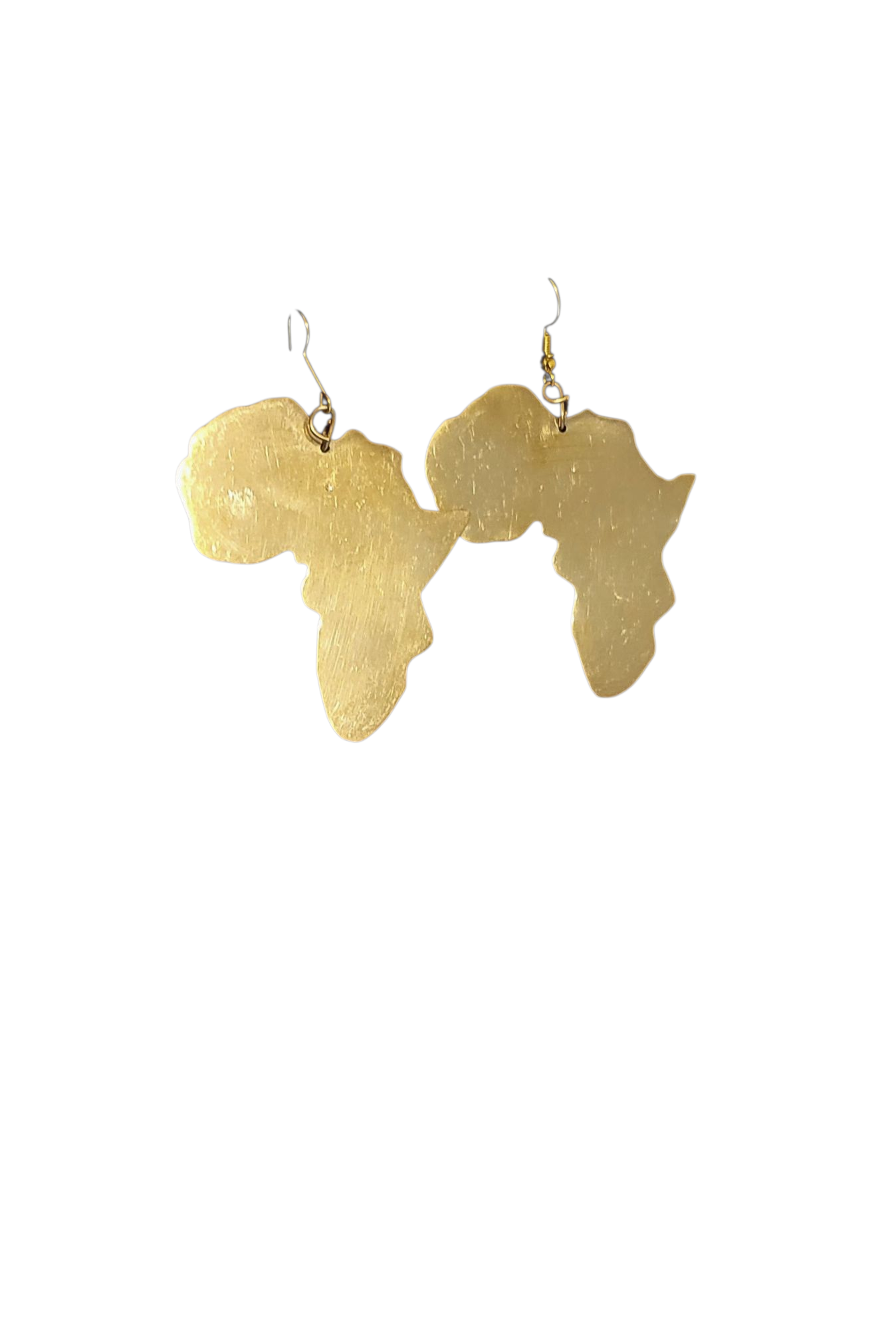 Drop Brass earrings Africa collection.