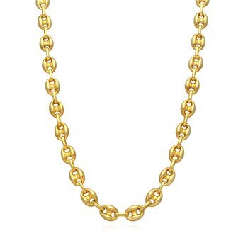 chain necklace18k Gold-plated Steel.