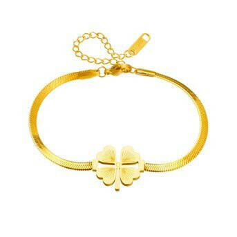Clover Bracelet 18k Gold-plated steel.