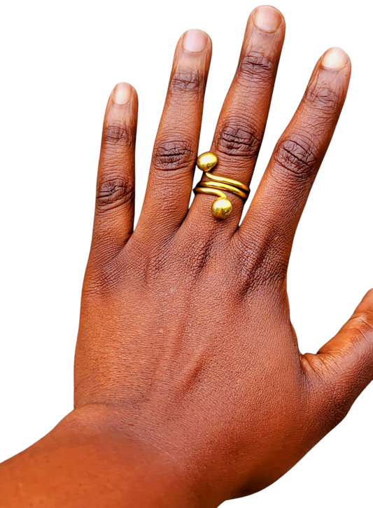 stackable Chunky Brass  rings.