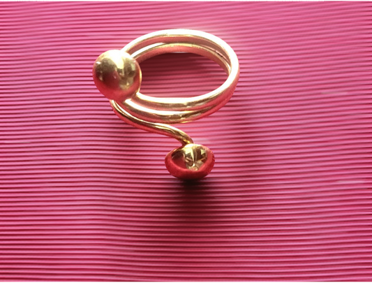 stackable Chunky Brass  rings.