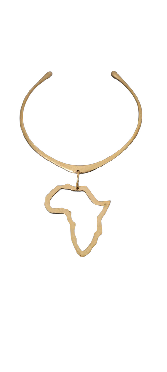 Africa brass choker neck pieces.