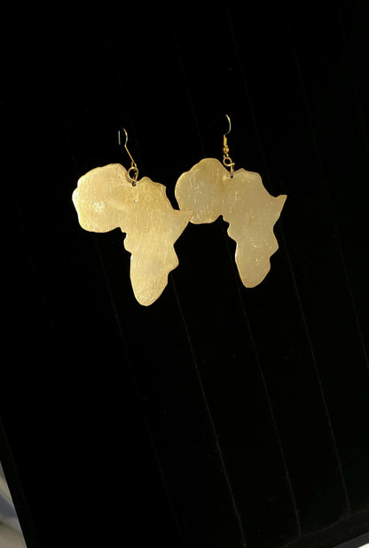 Drop Brass earrings Africa  collection.