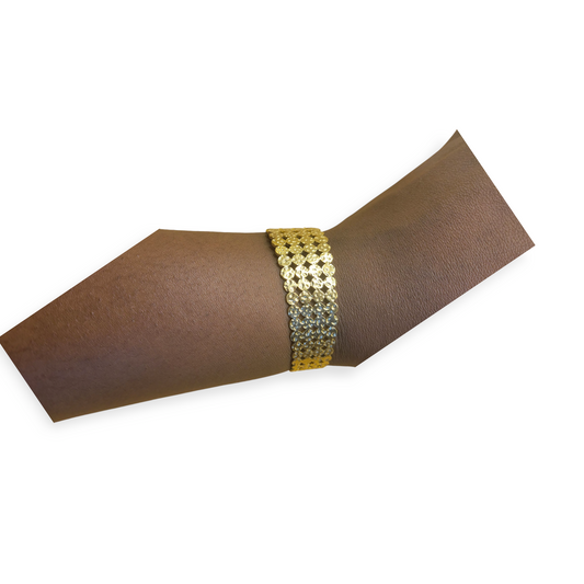 Golden Mesh Luxe Cuff.
