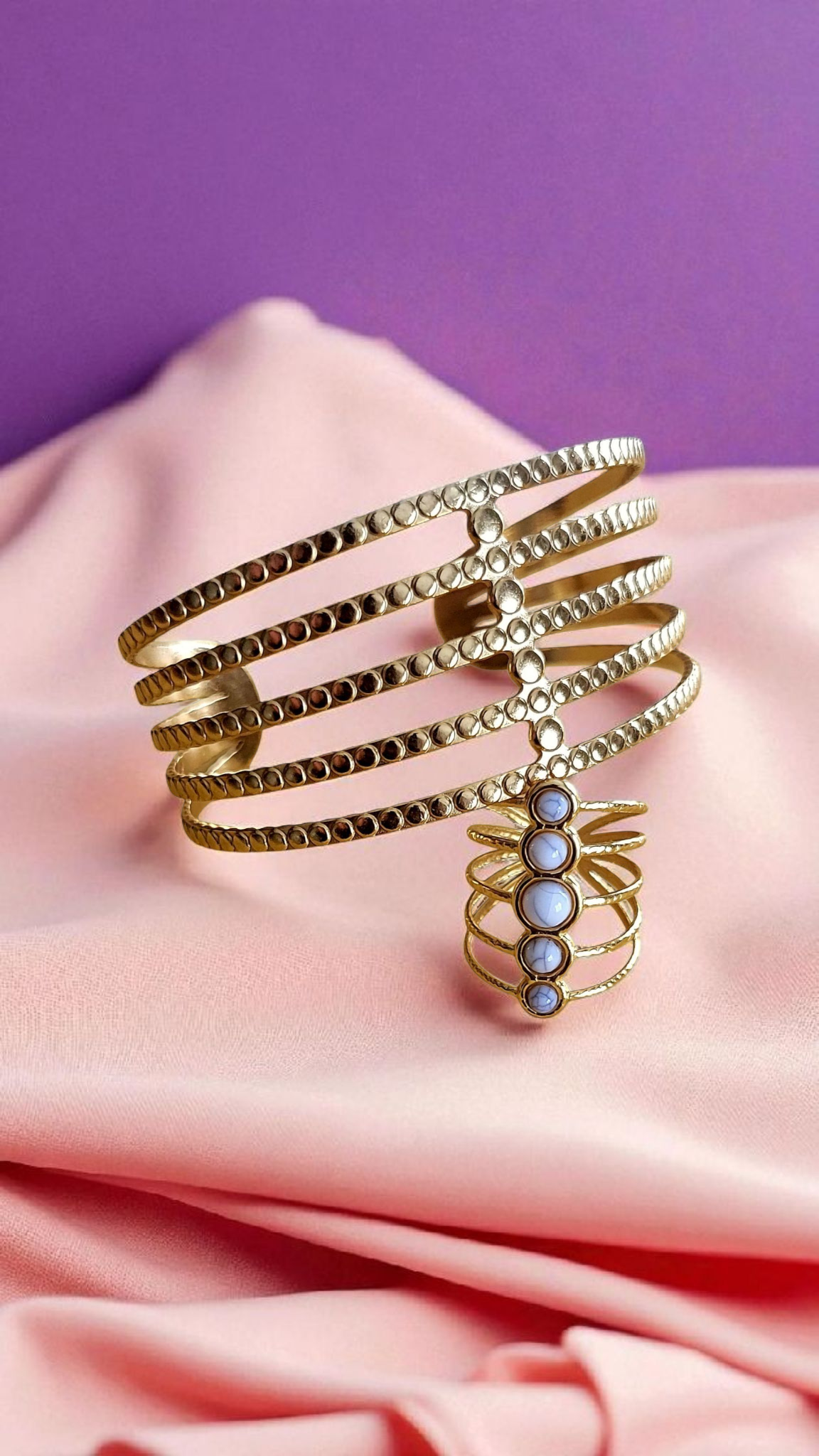 Glow essential set-18k Gold-plated steel.