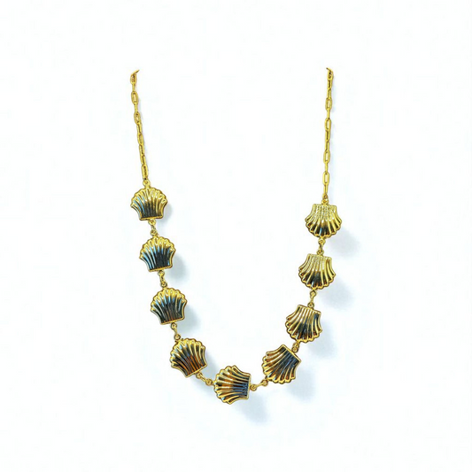 Shell Dancer Gold-plated steel Necklace.