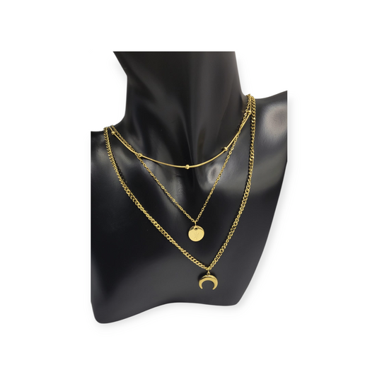 Celeste coin necklace.