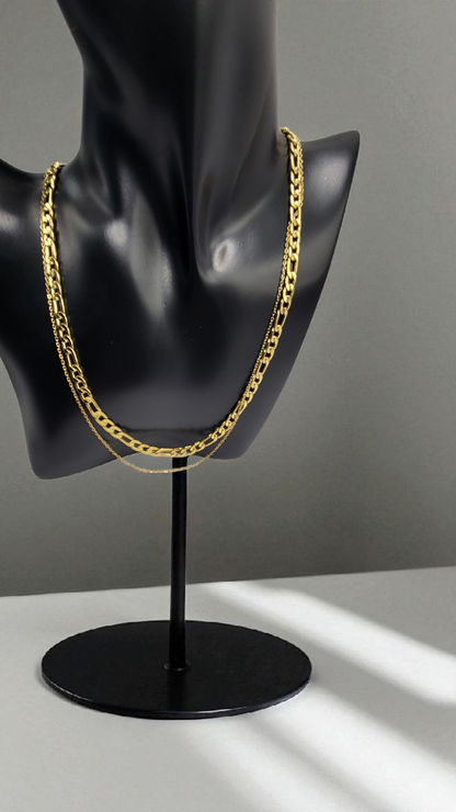 Necklace 18k Gold-plated steel.