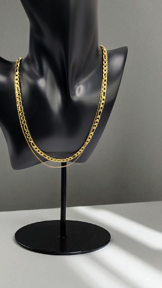 Necklace 18k Gold-plated steel.