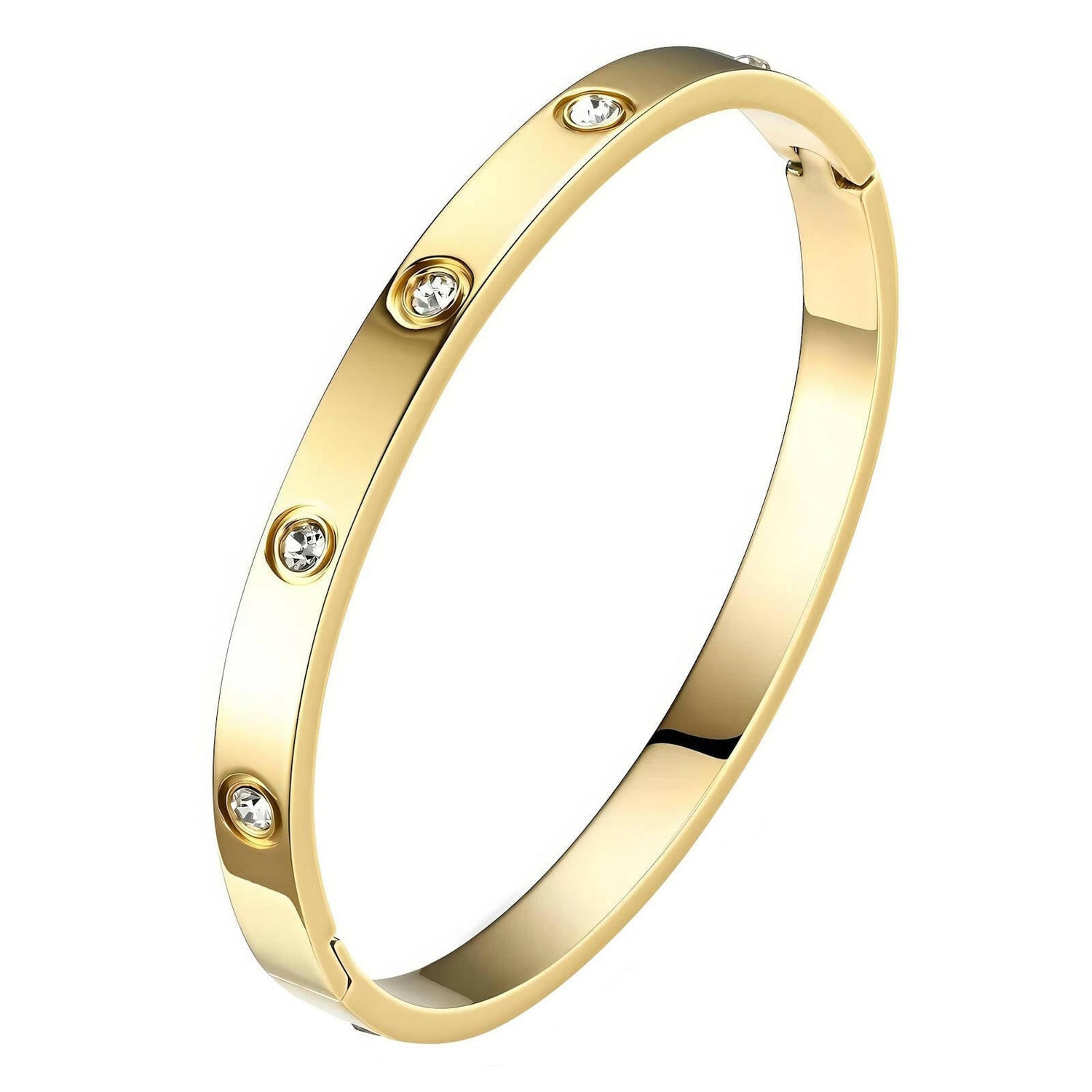 18k Gold plated steel  bracelet-hypoallergenic.