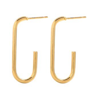 Elegant Gold plated Hoop Earrings.