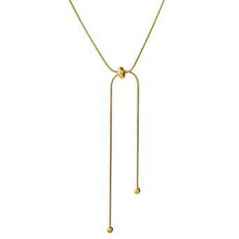 18K Gold-plated steel necklace.