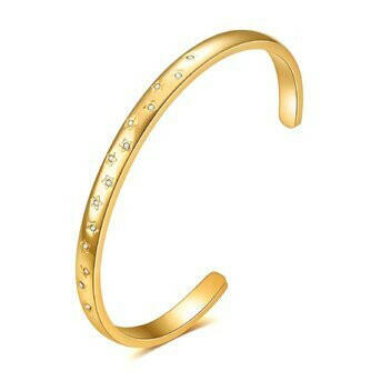 18k Gold-plated steel Star bracelet.