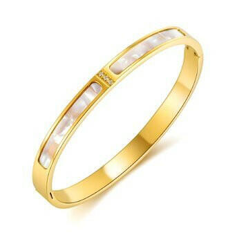 Bracelet,stainless steel 18k gold plated.