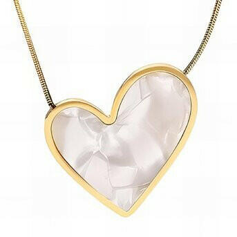 Heart necklace,18k gold plated steel (Copy).