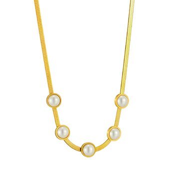 Necklace 18k Gold-plated  stainless steel.