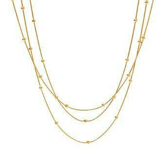 Golden Nia -18k gold -plated layered necklace.