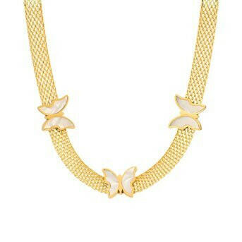 Butterfly necklace.