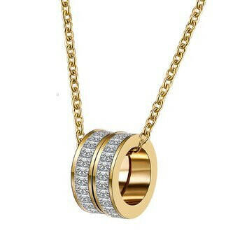 18K Gold-plated Steel Necklace.