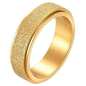 Sparkle Ring 18K Gold-plated steel.
