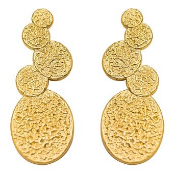 Elegant  18K Gold-plated steel earrings.