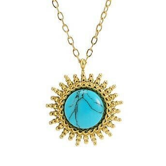 Rayah Glow 18K Gold-plated necklace.
