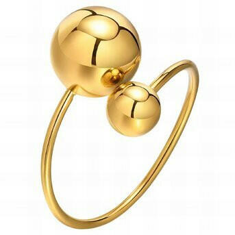 18K Gold-plated  Golden Embrace ring.
