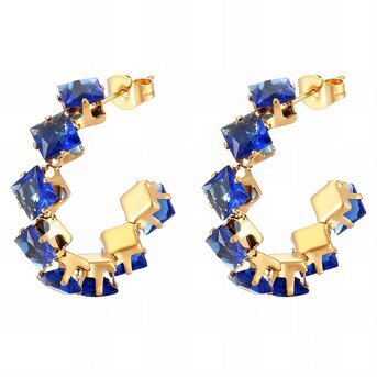 Glow-hoop 18k gold-plated earring.