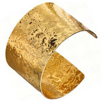 Stardust Cuff- 18k Gold-plated steel Bracelet.