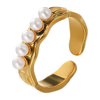 Finger ring,18k gold plated.